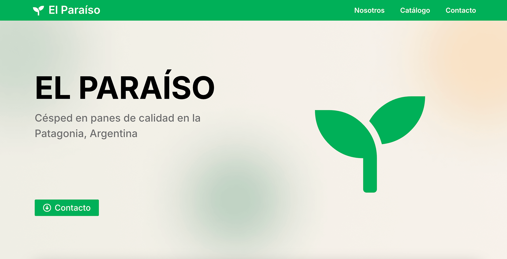 Césped El Paraíso — screen 1